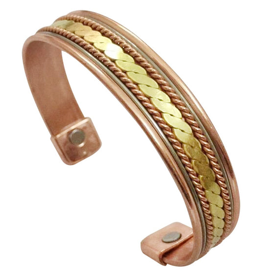 Pure Copper Magnetic Energy Bangle Pain Relief Arthritis Therapy Copper Magnets Bracelets