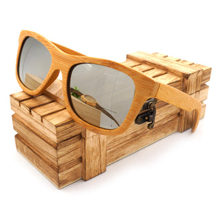 Handcrafted 100% Natural Bamboo Frame Wayfarer Sunglass
