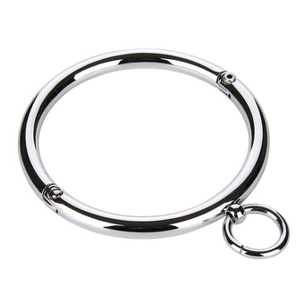 Stainless Steel Neck Ring BDSM Jewellery Round O Ring Protection Collar Choker