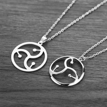 Handcrafted BDSM Symbol Pendant & Chain Necklace for him or her
