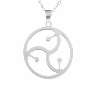 Handcrafted BDSM Symbol Pendant & Chain Necklace for him or her