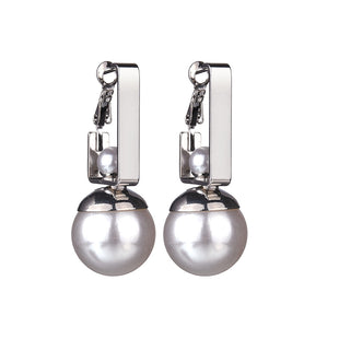 Double pearl Dangle earring