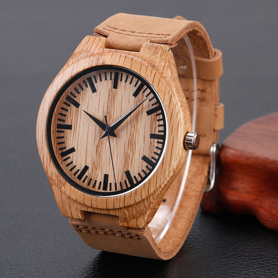 Handcrafted Bamboo Classic Watch