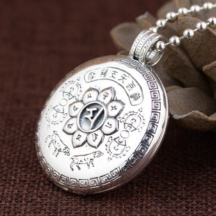 Pure Silver Buddhist Amulet Locket
