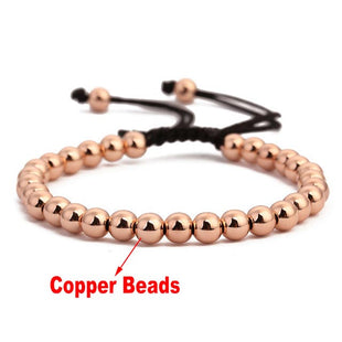 Rose Gold Hematite Beads Bracelets for Men & Women
