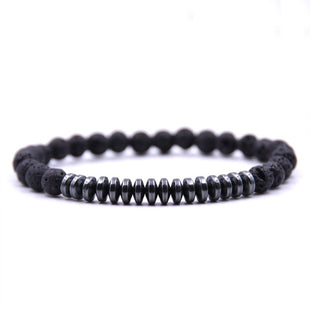 Black Hematite Natural stone beads Stretchy Bracelets