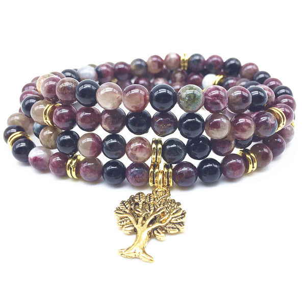 Genuine Tourmaline Rosary Mala beads