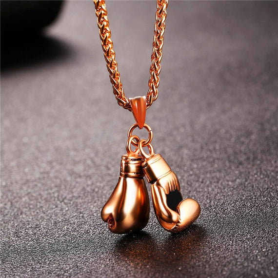 23mm Solid Left Handed Boxing Glove Pendant in 18k Yellow Gold – Sziro  Jewelry
